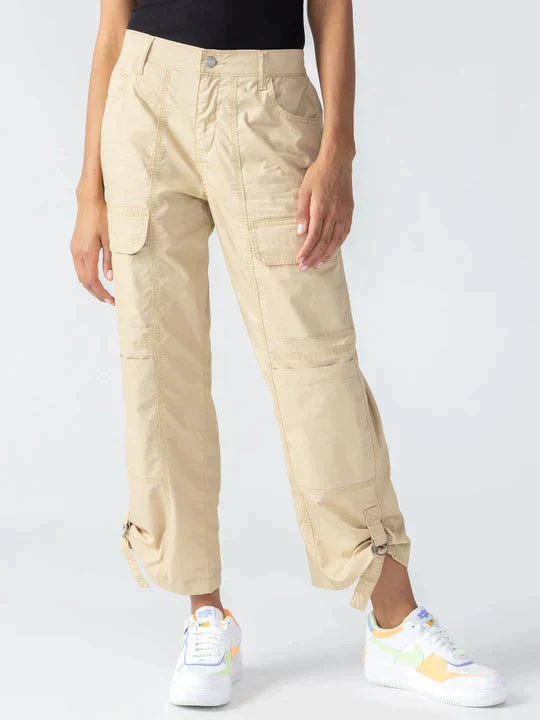 Cali cargo trousers in a true khaki colour.