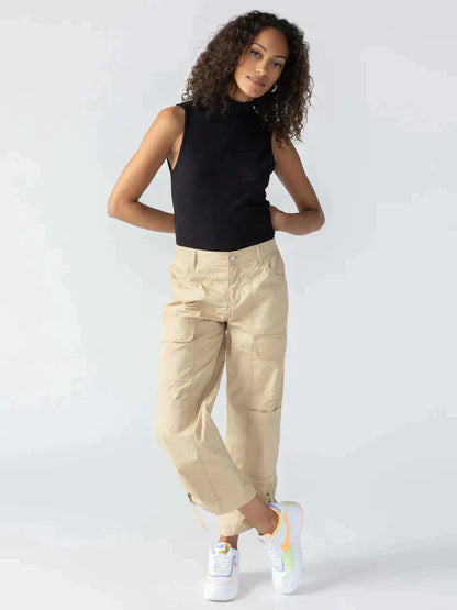 Cali cargo trousers in a true khaki colour.